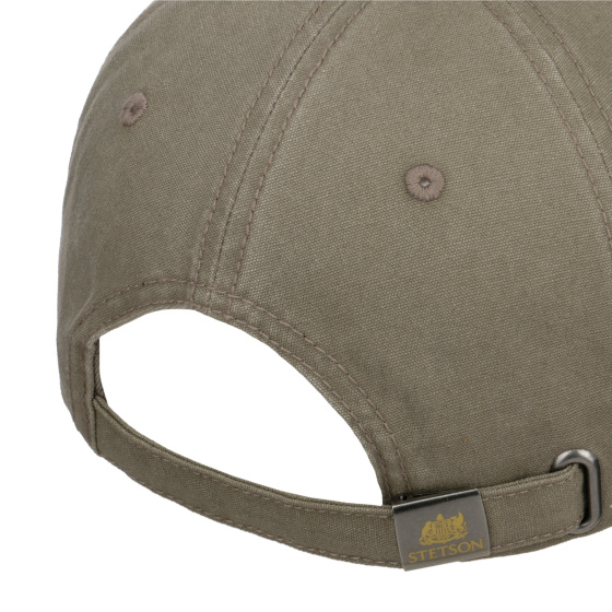 Casquette Baseball Coton & Cuir Vert UPF 40+ - Stetson