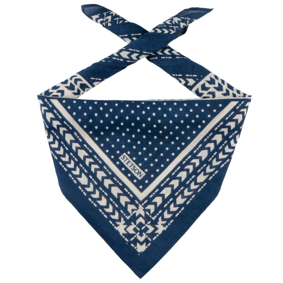 Bandana Abstract Geometric Coton Bleu - Stetson