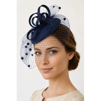 Chapeau De Cérémonie Haná Marine - Traclet