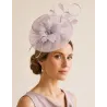 Chapeau De Cérémonie Zita Gris Perle - Traclet