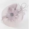 Zita Pearl Grey Ceremony Hat - Traclet Reference: 23733| Chapellerie Traclet