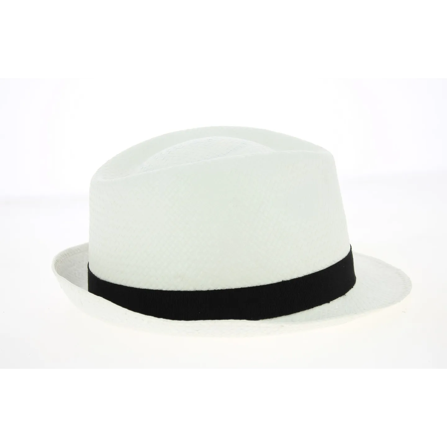Trilby Hat Scapello White Paper Straw - Traclet Reference: 23734| Chapellerie Traclet