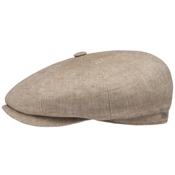 Hatteras Linen Blue Beige Cap - Stetson