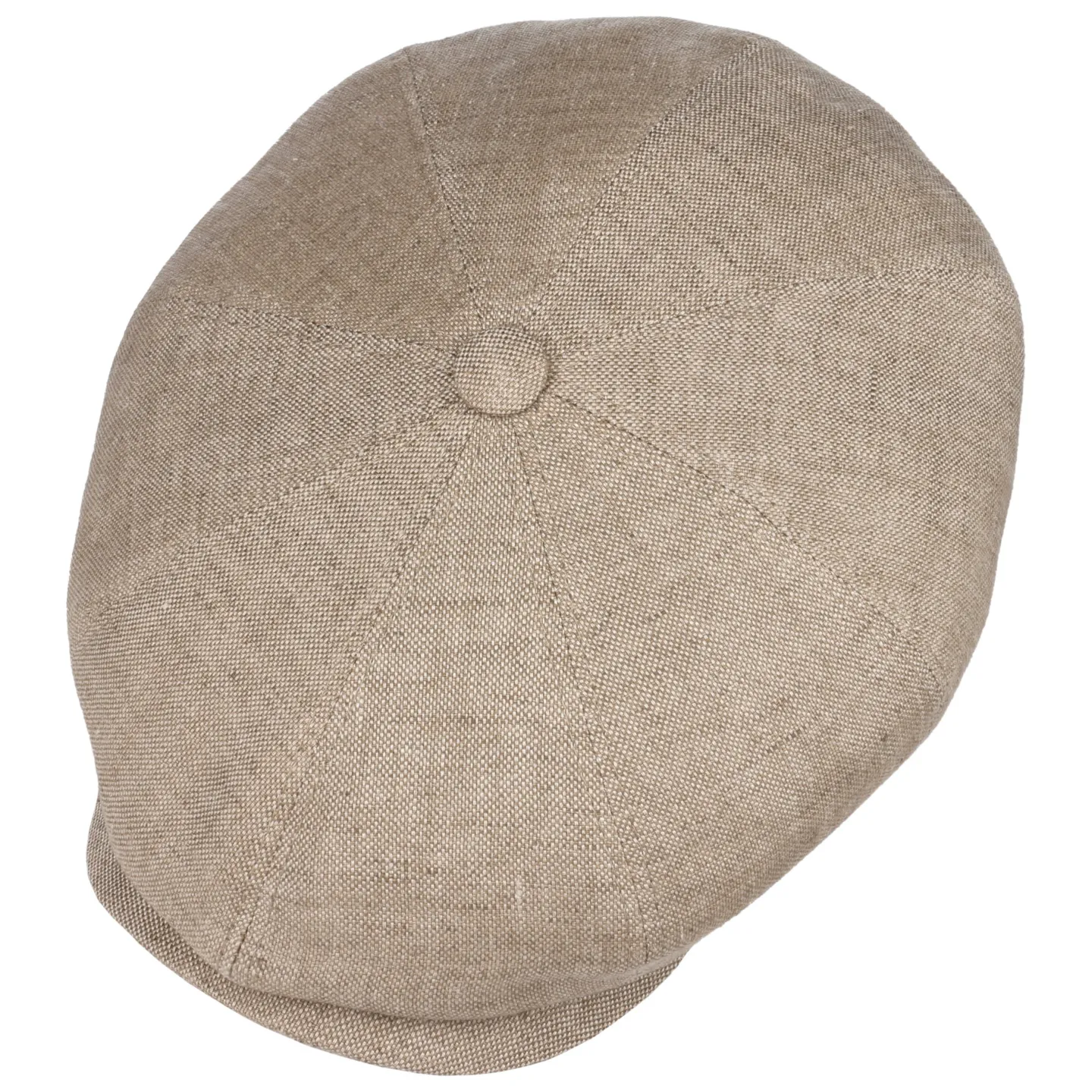 Casquette Hatteras Lin Bleu Beige - Stetson Reference : 23741| Chapellerie Traclet
