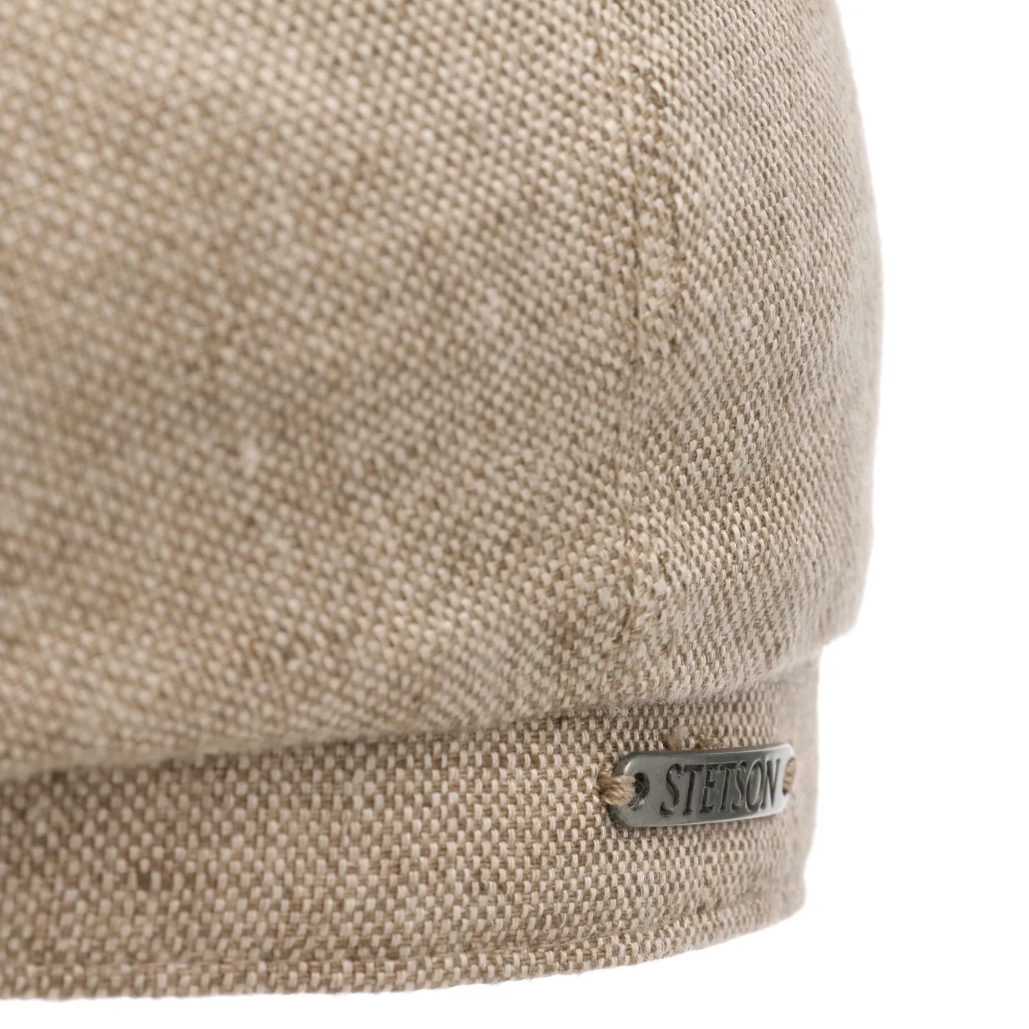 Casquette Hatteras Lin Bleu Beige - Stetson Reference : 23741| Chapellerie Traclet
