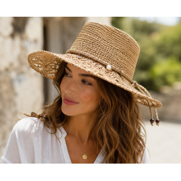 Traveller Bohème Perla Raffia Hat - Traclet