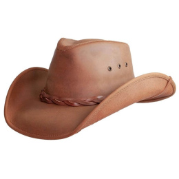 Chapeau Traveller Hollywood Cuir Camel - American Hat Makers