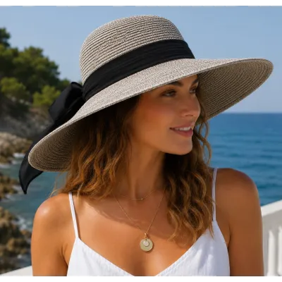 Capeline Mélila Wide Brim Paper Straw Hat - Traclet   Reference : 23751| Chapellerie Traclet