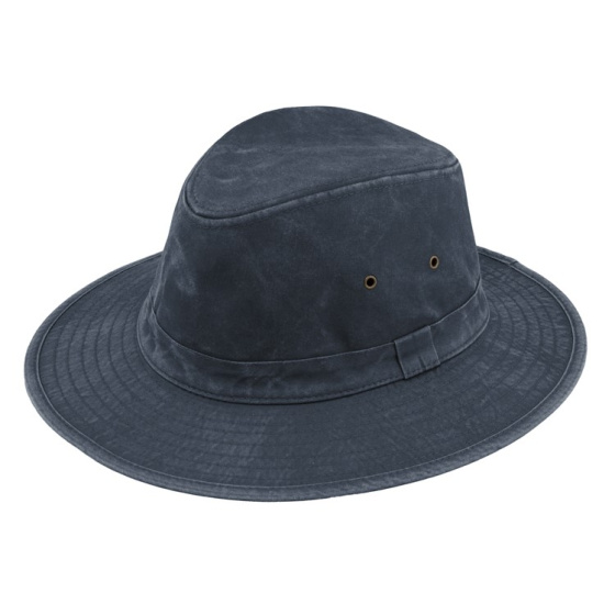 Chapeau Safari Darwin Coton Marine Délavé UPF 50+ - Traclet
