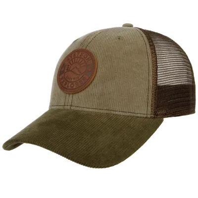 Leather Patch Olive Baseball Cap - Stetson Reference: 23788| Chapellerie Traclet