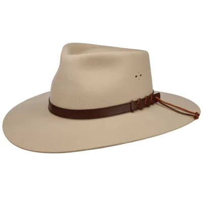 Chapeau Traveller Big Australian Feutre Silverbelly - Statesman