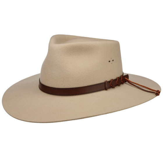 Chapeau Traveller Big Australian Feutre Silverbelly - Statesman