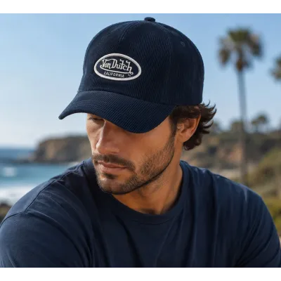 Casquette Baseball California Corduroy Marine - Von Dutch