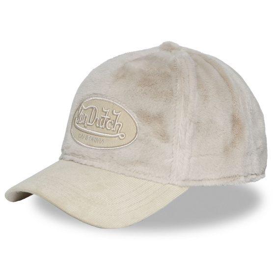 Baseball Cap Snow Corduroy Cream - Von Dutch