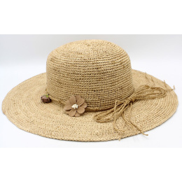 Capeline Marguerite Raphia Naturel - Traclet