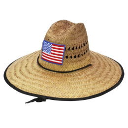Arizona Straw Lifeguard Hat Brim USA