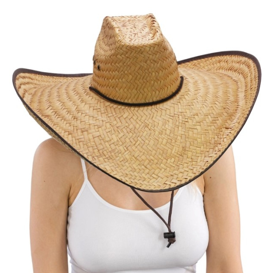 Nashville Extra Large Brim Straw Lifeguard Hat