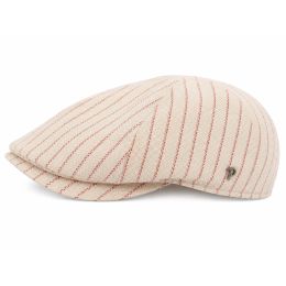 Casquette bec de canard - 6 cotes beige
