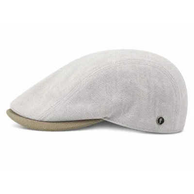 Casquette gris avec visière beige