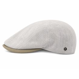 Casquette gris avec visière beige