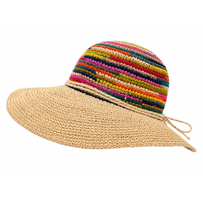 Capeline femme multicolore
