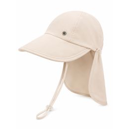 Casquette femme avec protège - nuque - Beige clair