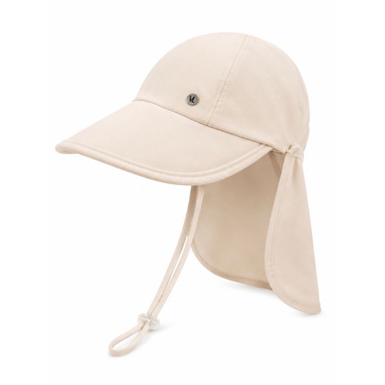 Casquette femme avec protège - nuque - Beige clair