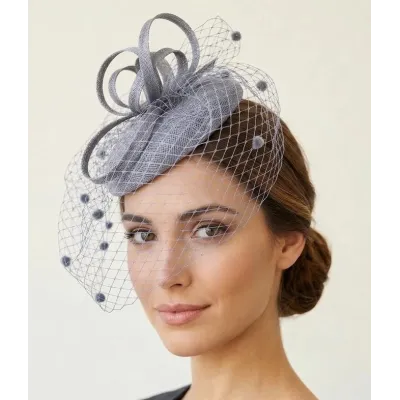 Haná Grey Ceremony Hat - Traclet Reference : 23939| Chapellerie Traclet