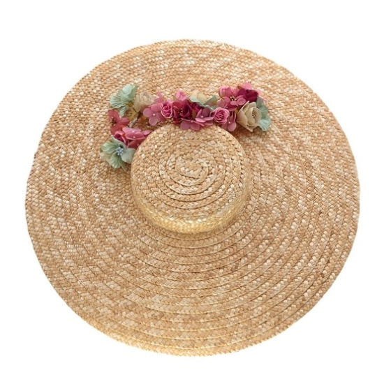 Provençal Hat Pamela Natural Straw - Traclet