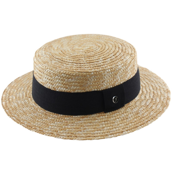 Venice Natural Straw Boater - Fléchet