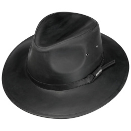 Chapeau Traveller Spokane Cuir Noir - Stetson