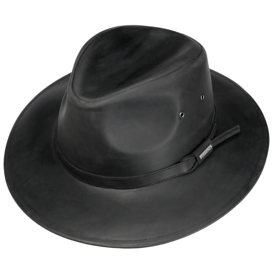 Chapeau Traveller Spokane Cuir Noir - Stetson