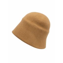 Cloche en feutre classique-Camel