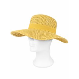 Chapeau Capeline Rhodes Paille Papier Chine Curry - Traclet