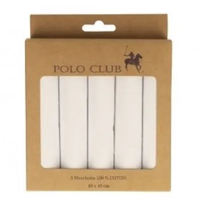Coffret Prestige 5 Mouchoirs Blancs