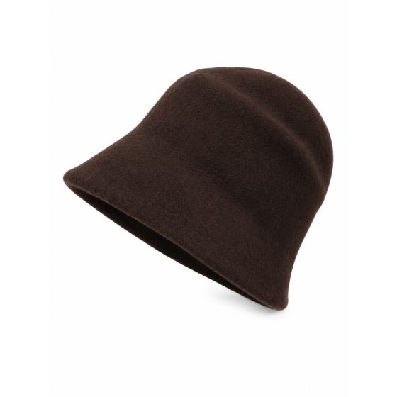 Cloche en feutre classique-Espresso