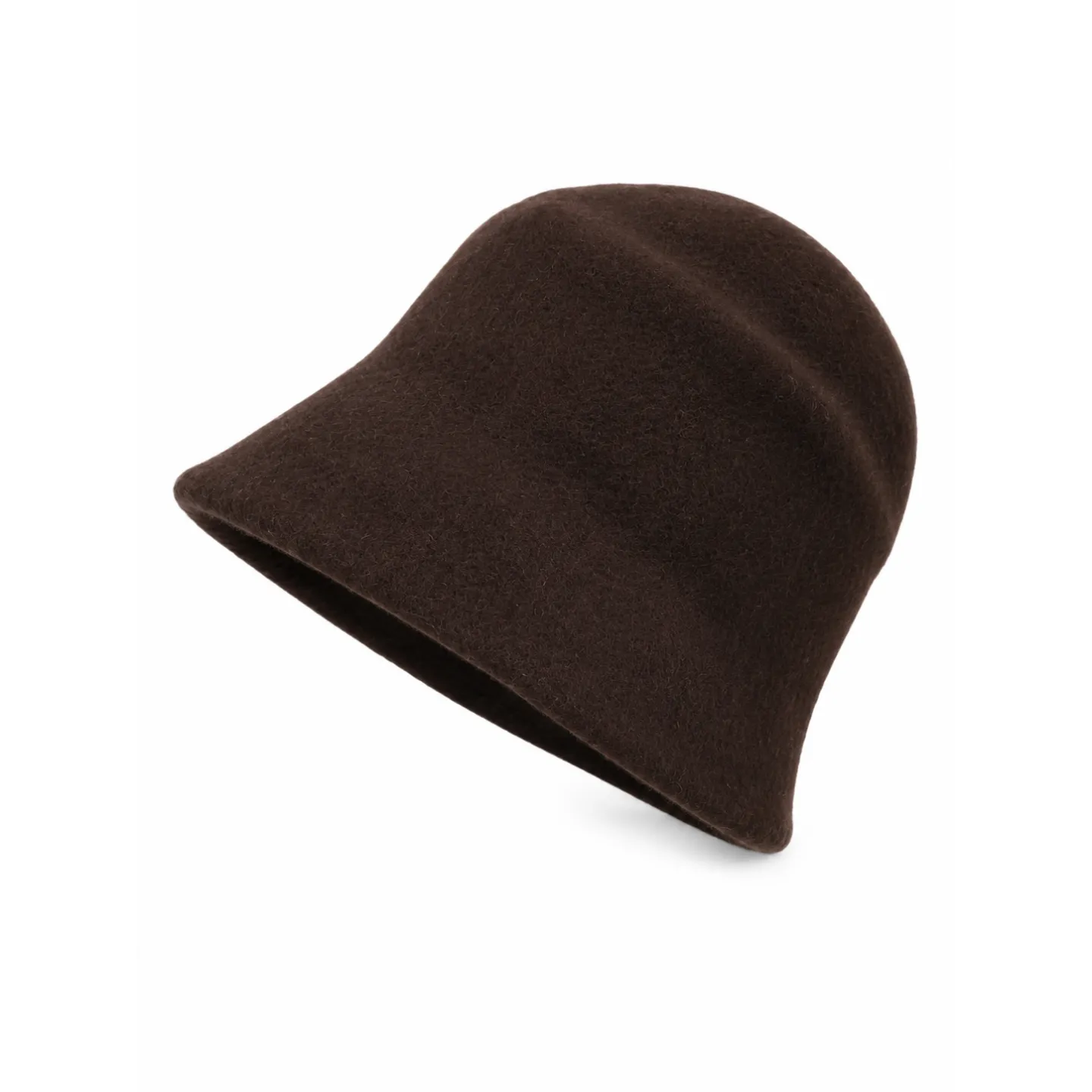 Classic felt cloche hat-Espresso