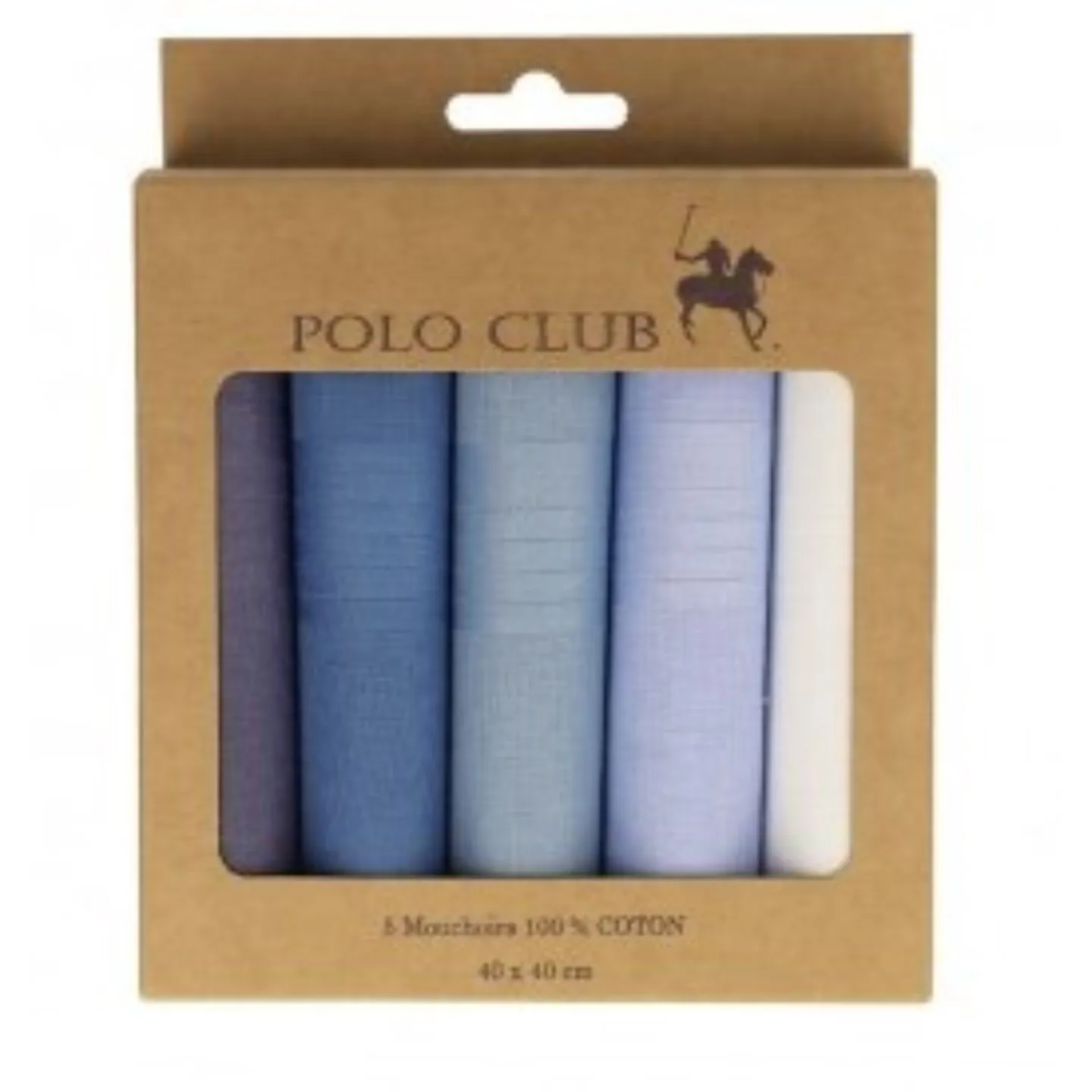 Gift Box 5 Handkerchiefs Harmony Different Colors -Ref24033 chapellerie traclet