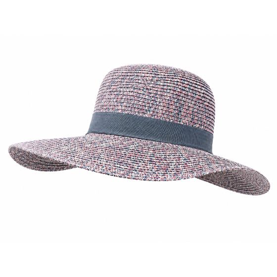 Chapeau Capeline Rhodes Paille Papier Chine Lilas - Traclet