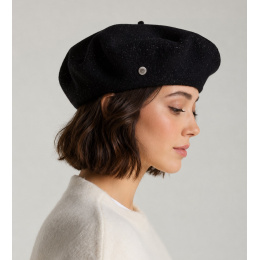 Béret L'Authentique Noir Lurex Argent - Héritage par Laulhère