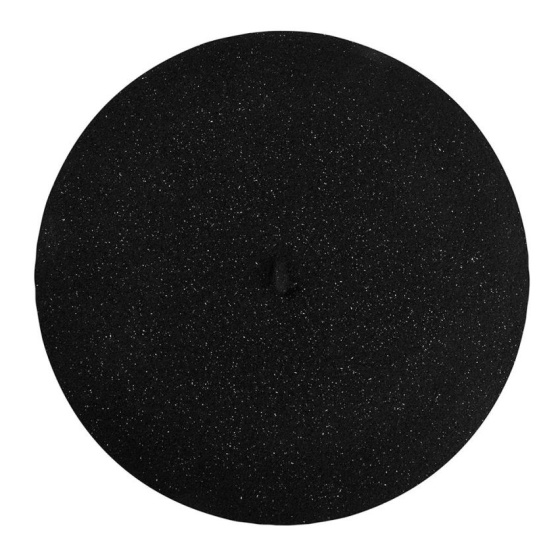 Beret L'Authentique Black Silver Lurex - Héritage by Laulhère