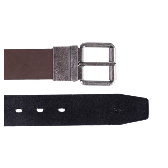 Ceinture Homme Noir/Marron Foncé-95 cm