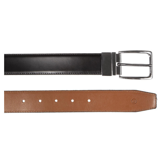 Men's black/cognac belt-95 Cm