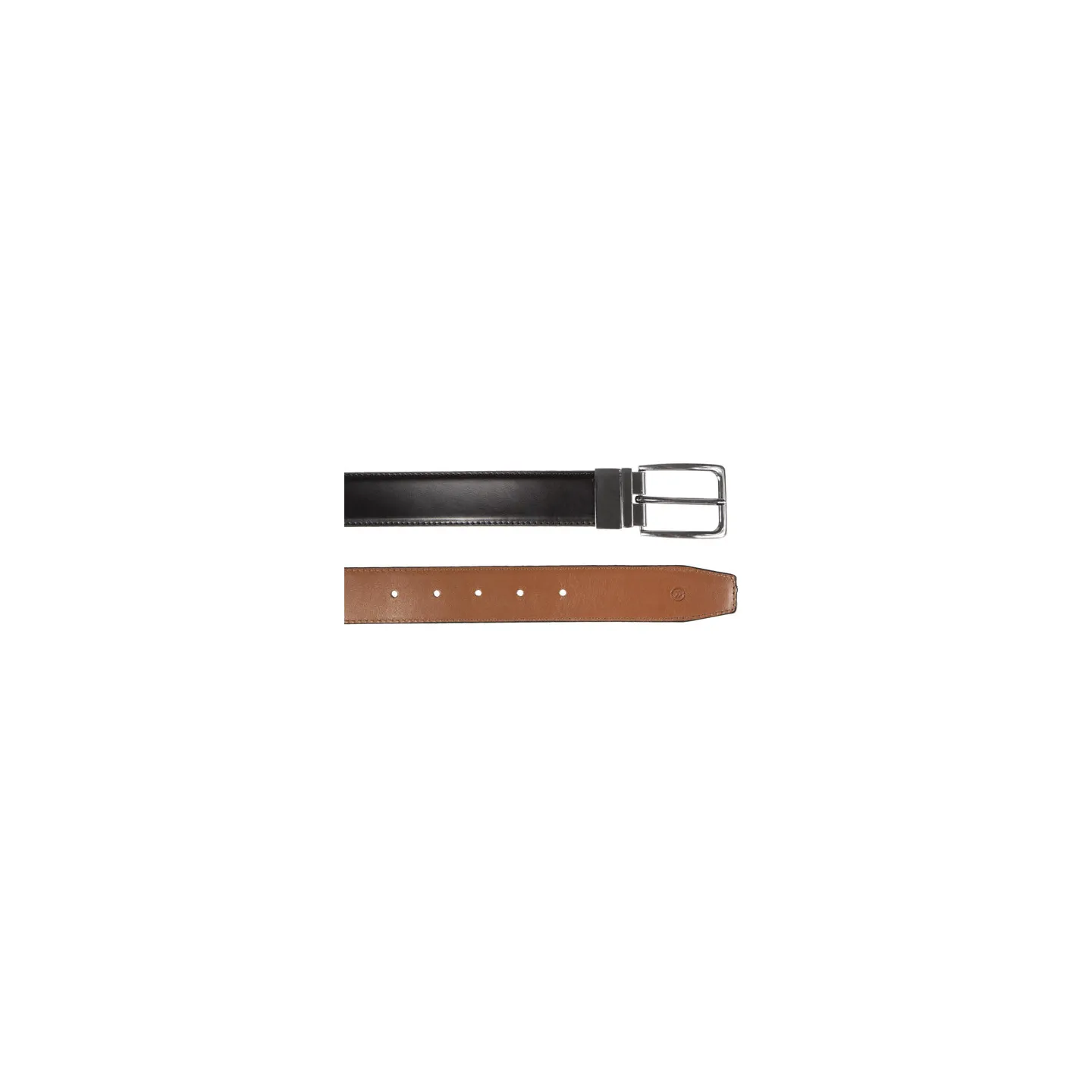 Ceinture Homme Noir/Cognac-100cm-Ref24059