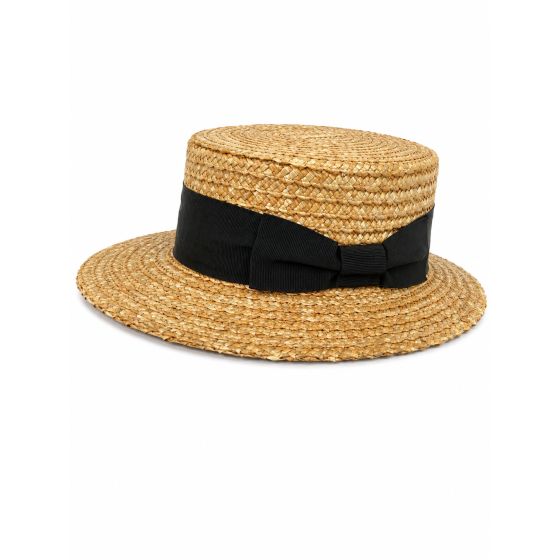 Capeline de paille naturel
