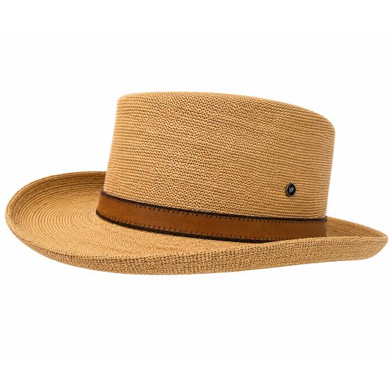 Chapeau Fléchet avec bande marron