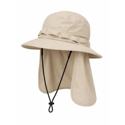 Chapeau de protection solaire avec protège-nuque et protections latérales