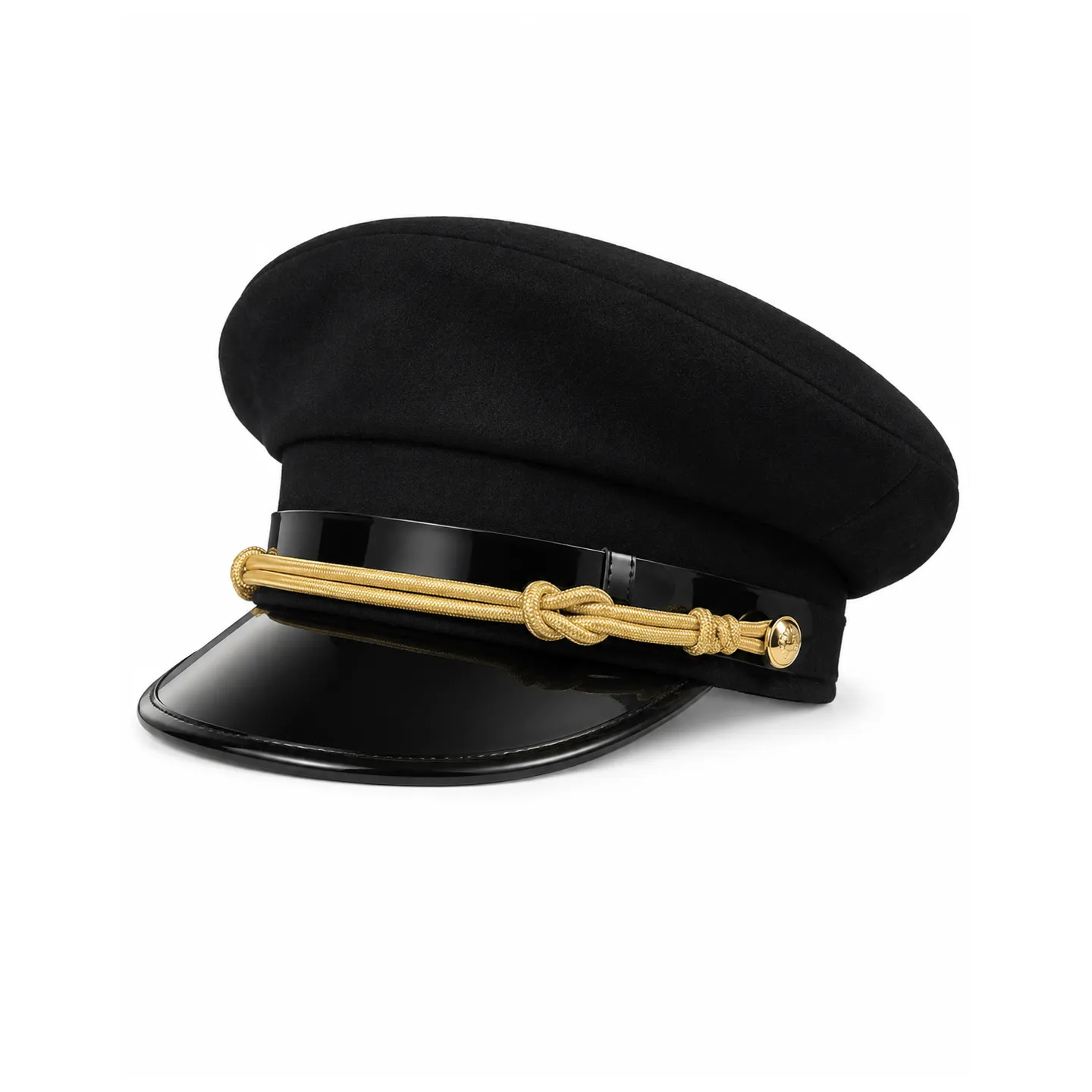 Casquette style marin noir
