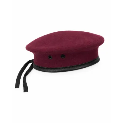 Béret militaire bordeaux