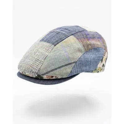 Casquette plate blue beige - Gotman
